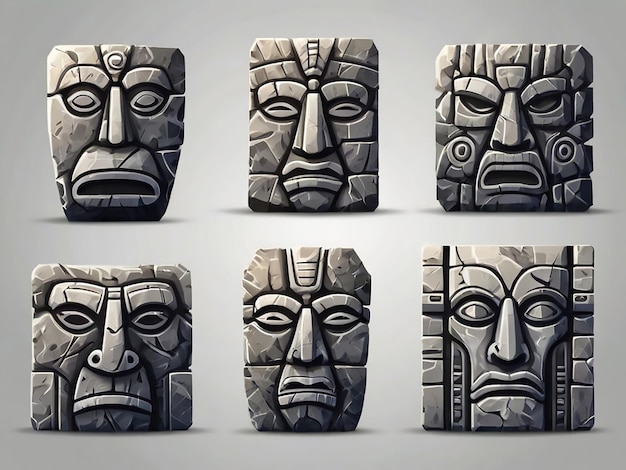 Captivating Collection of Tribal Tiki Mask Artworks | Jiffy Designs