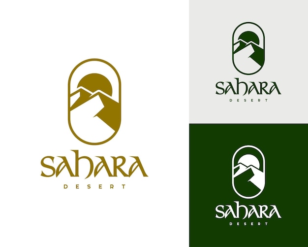 Elegant Desert Landscape Logo for Sahara Brand | Jiffy Designs