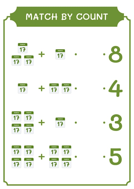 Engaging Math Matching Game with Vibrant Green Elements | Jiffy Designs