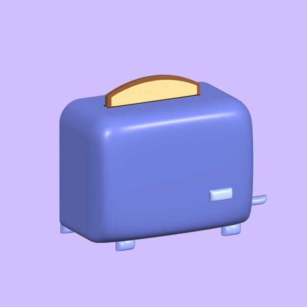 Retro Blue Toaster with Sleek Design | Jiffy Designs