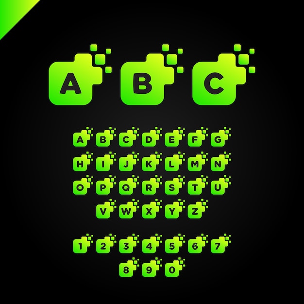 Vibrant Alphabet Collection with Abstract Shapes | Jiffy Designs