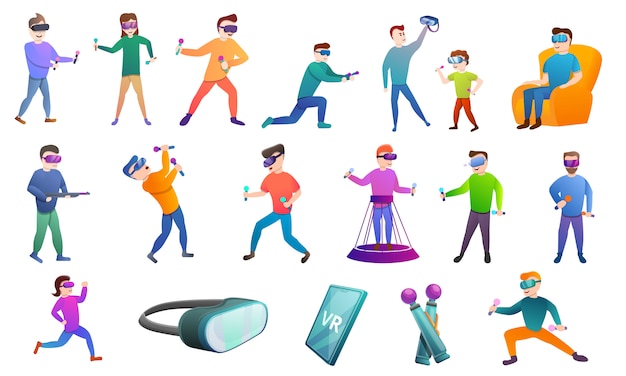 Diverse Collection of Virtual Reality Enthusiasts and Accessories ...