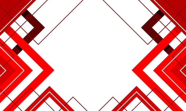 Vibrant Red Geometric Shapes in Symmetrical Pattern | Jiffy Designs