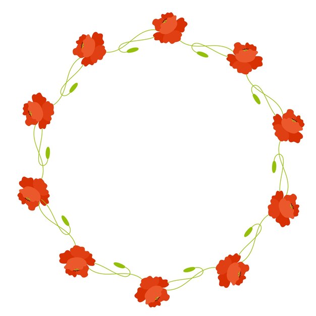 Vibrant Floral Wreath with Red Hibiscus Blooms and Leaves | Jiffy Designs