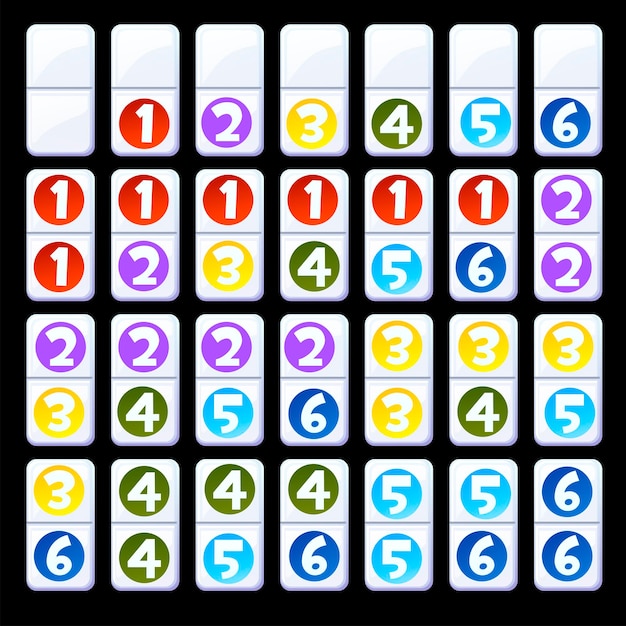 Vibrant Numbered Shapes Collection for Versatile Design Needs | Jiffy ...