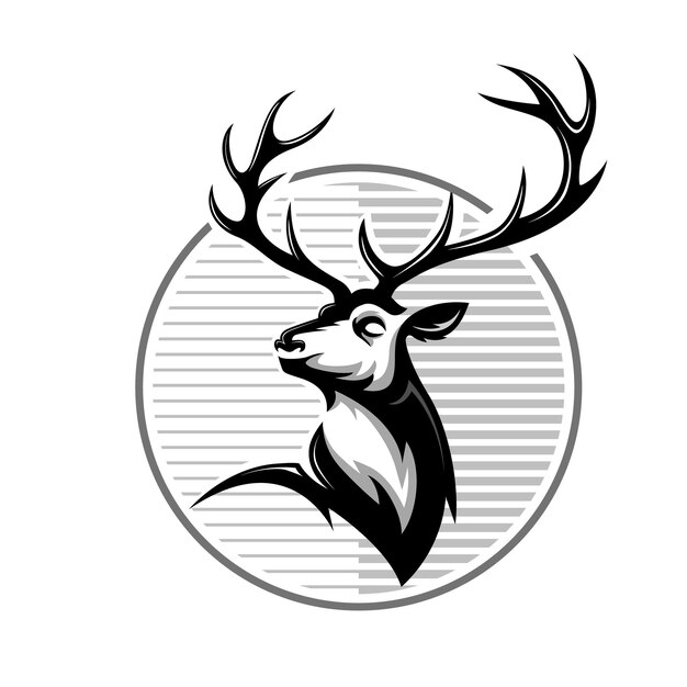 Majestic Stag Silhouette in Serene Landscape | Jiffy Designs