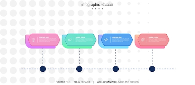 Colorful Infographic Shapes with Informative Text Blocks | Jiffy Designs