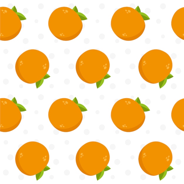Vibrant Orange Citrus Fruit Pattern | Jiffy Designs