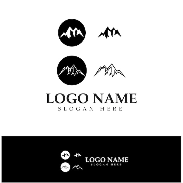 Elegant Mountain Silhouette Logo Design | Jiffy Designs