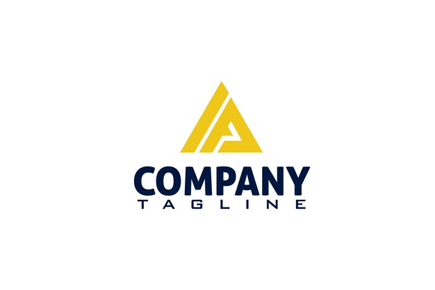 Sleek Triangular Corporate Logo with Vibrant Yellow Accents | Jiffy Designs