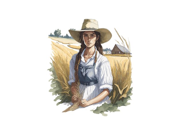 Serene Farmhand: A Portrait of Tranquility in the Countryside | Jiffy ...