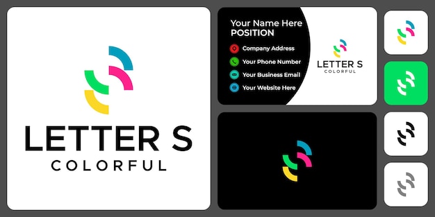 Vibrant Overlapping Letter S Logo Design | Jiffy Designs