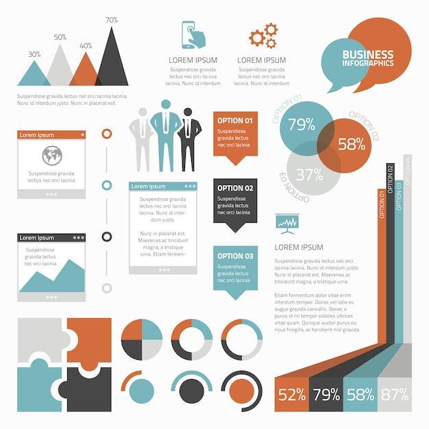 Vibrant Infographic Elements with Geometric Shapes and Charts | Jiffy ...