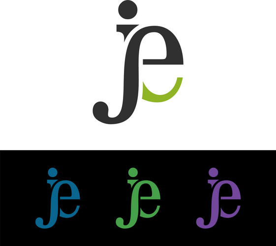 Creative Letter Je Logo Design | Jiffy Designs