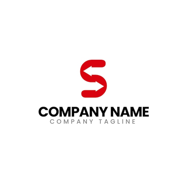 Bold Red Letter S with Company Name and Tagline Jiffy Designs