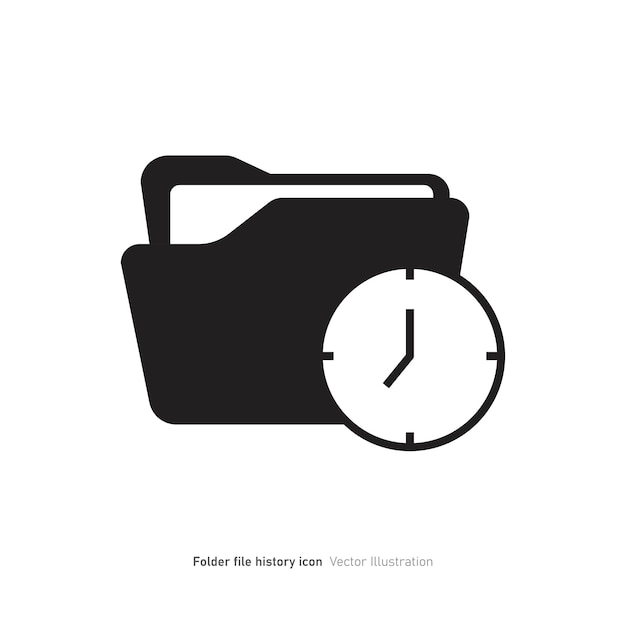 Folder with Time Icon: Efficient File Management | Jiffy Designs