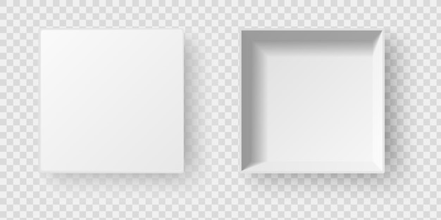 Minimalist White Boxes on Transparent Background | Jiffy Designs