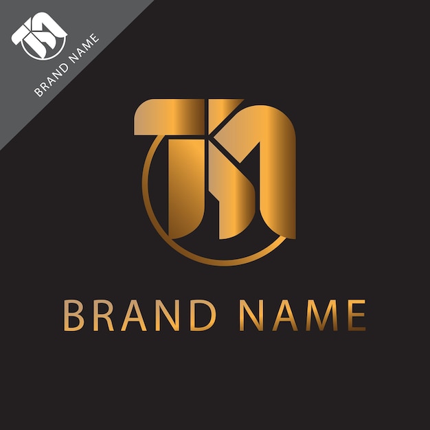 Elegant Golden Monogram with Stylized Letter Emblem | Jiffy Designs