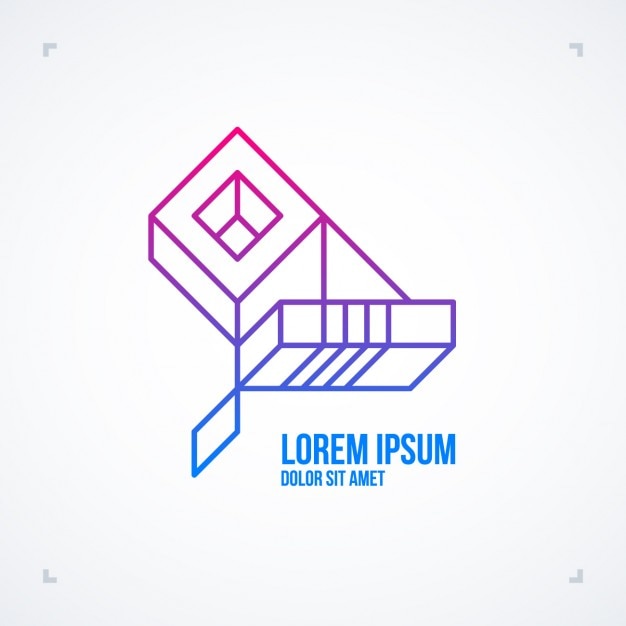Stylized Geometric Logo with Text and Abstract Shapes | Jiffy Designs