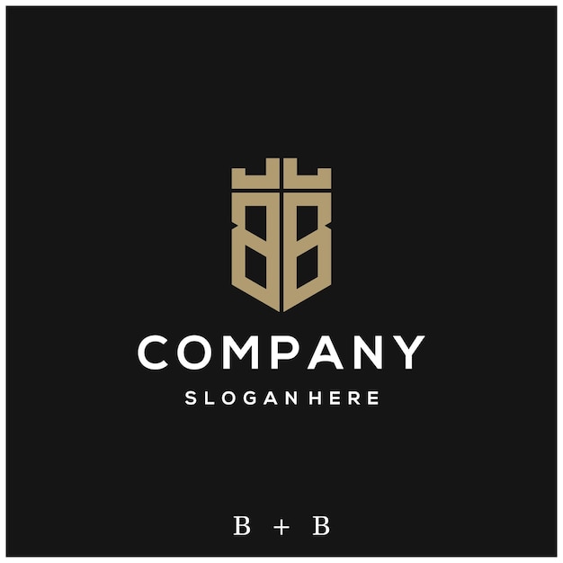 Bold and Elegant Monogram Logo on Sleek Black Background | Jiffy Designs