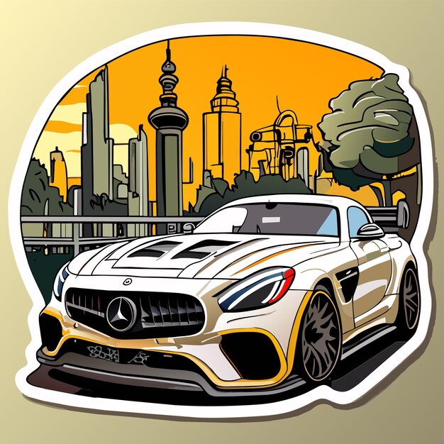 Sleek and Powerful: The Mercedes-Benz AMG GT Cityscape Masterpiece ...