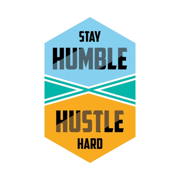 Inspirational Hexagon Emblem with Motivational Phrases | Jiffy Designs