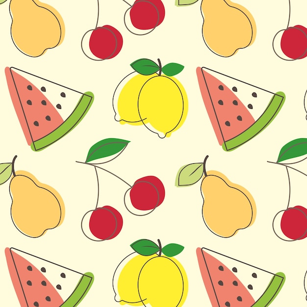 Vibrant Fruit Medley: A Delightful Pattern Bursting with Color | Jiffy ...