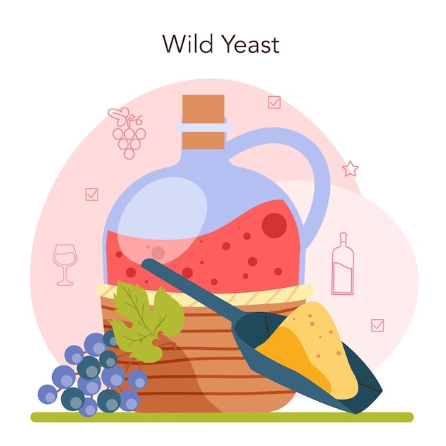 Vibrant Illustration of Wild Yeast and Fermentation Essentials | Jiffy ...