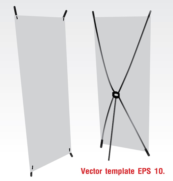 Vector Template of Portable Advertising Display Stands | Jiffy Designs