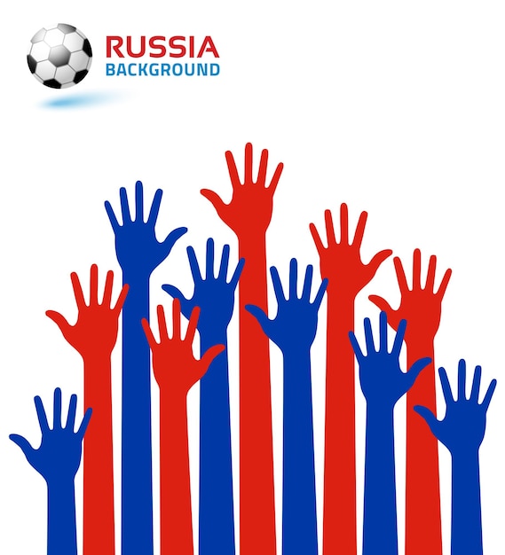 Patriotic Hands Raised in Unity: Celebrating the Spirit of Russia ...