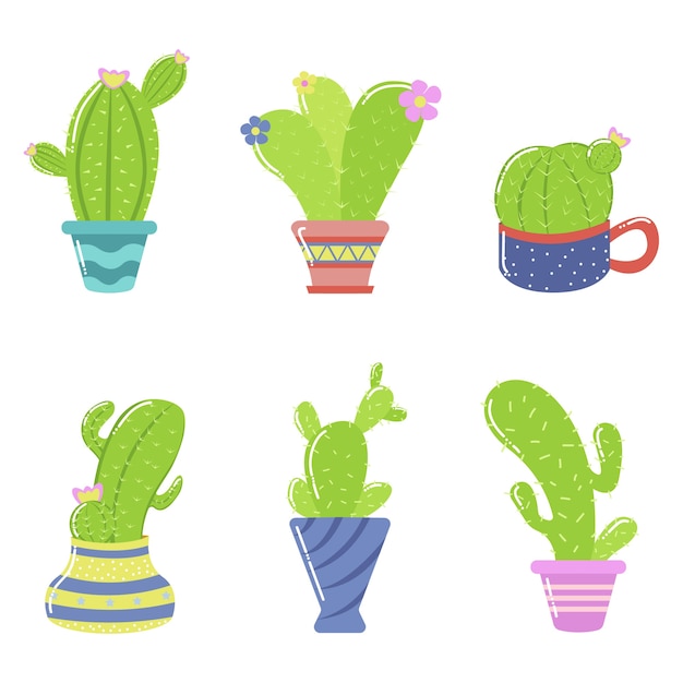 Vibrant Cactus Collection: Diverse Designs for Versatile Branding ...