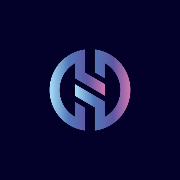 Elegant Gradient Monogram Symbol in Vibrant Hues | Jiffy Designs