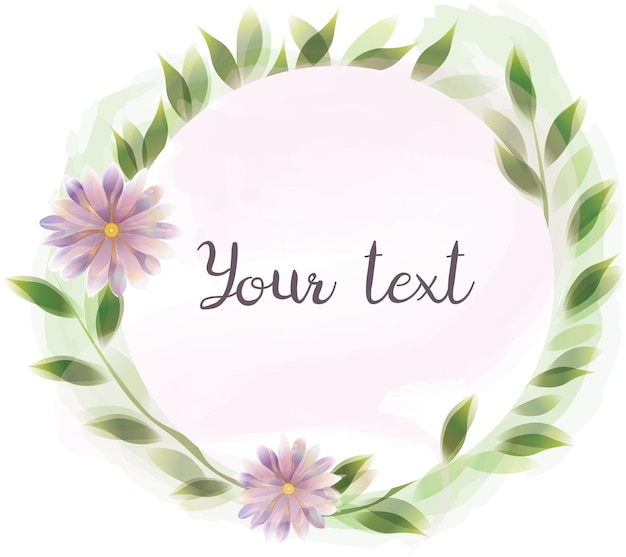 Elegant Floral Frame with Customizable Text | Jiffy Designs