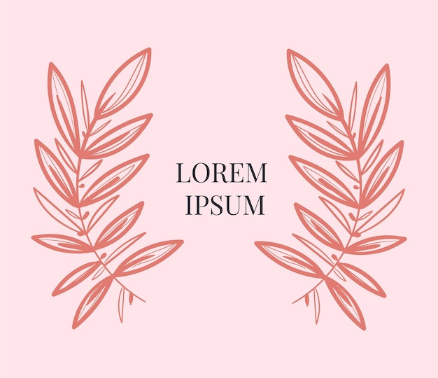 Elegant Floral Wreath with Minimalist Text Overlay | Jiffy Designs