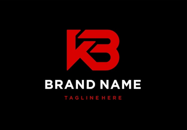 Bold Red and Black Minimalist Brand Logo with Tagline | Jiffy Designs