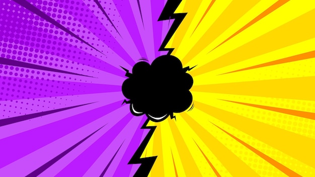 Vibrant Pop Art Explosion with Lightning Bolt | Jiffy Designs