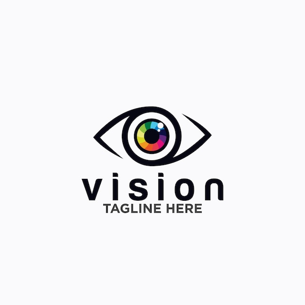 Vibrant Eye-Catching Vision Logo with Tagline | Jiffy Designs