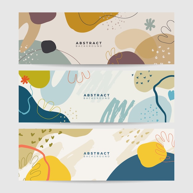 Vibrant Abstract Shapes and Patterns in Earthy Tones | Jiffy Designs
