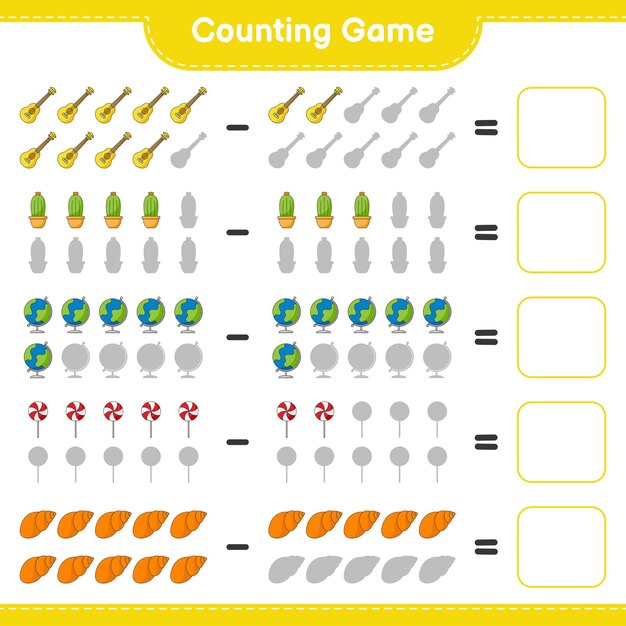 Counting Game with Diverse Illustrations of Vegetables and Fruits ...