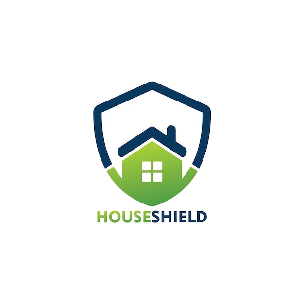 Secure Home Protection Symbol with Stylized House Icon | Jiffy Designs