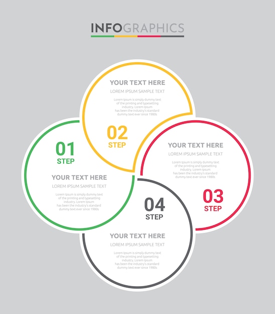 Vibrant Circular Infographic with Colorful Steps | Jiffy Designs