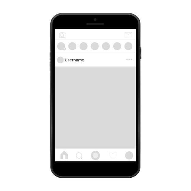 Minimalist Mobile Phone Interface with Username Field | Jiffy Designs