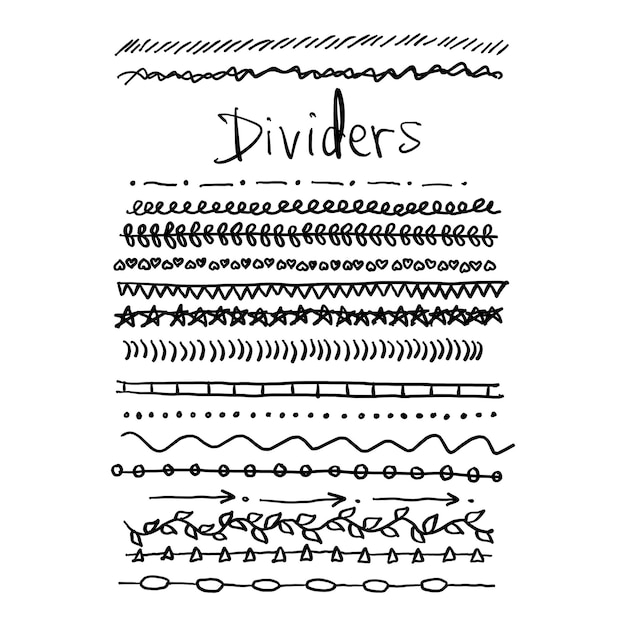 Playful Patterns: Diverse Decorative Dividers in Pen and Ink | Jiffy ...