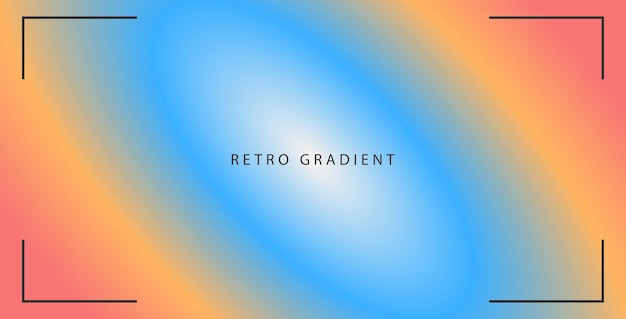 Vibrant Retro Gradient Background with Colorful Blended Hues | Jiffy ...