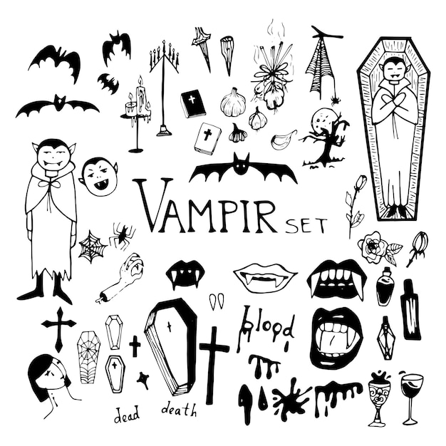 Spooky Vampire Motifs: A Haunting Collection of Dark Symbols | Jiffy ...