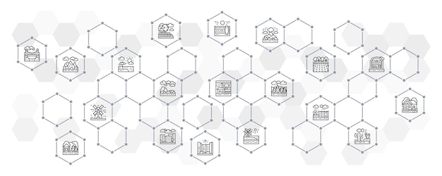 Diverse Hexagonal Collection of Minimalist Graphic Elements | Jiffy Designs