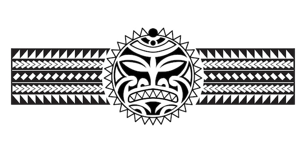 Intricate Tribal Mask with Geometric Patterns and Symbols | Jiffy Designs