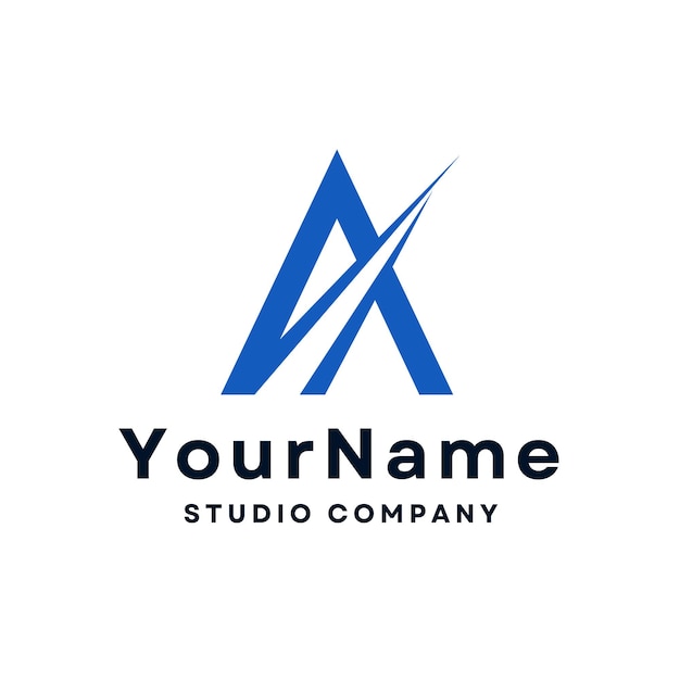 Sleek and Modern Studio Company Logo with Stylized Initials | Jiffy Designs