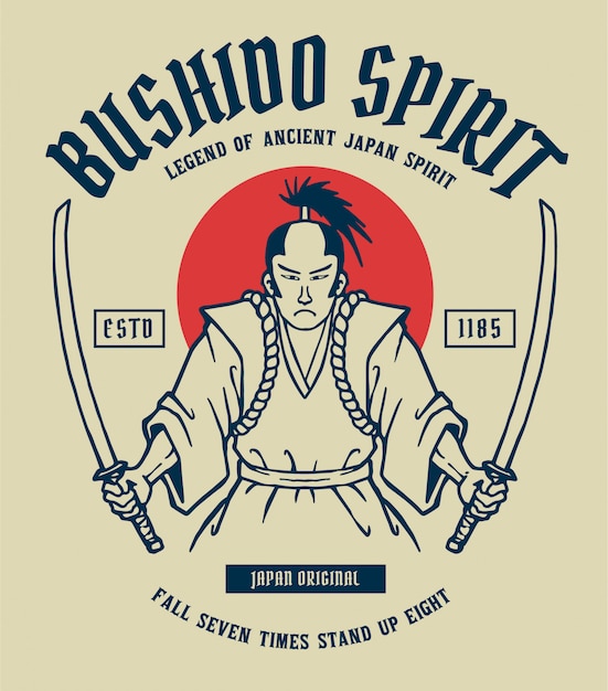 Bushido Spirit: Warrior's Creed of Ancient Japanese Valor | Jiffy Designs