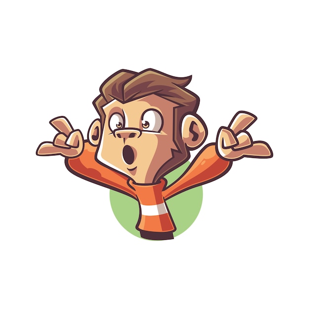Playful Cartoon Character Striking Excited Pose with Vibrant Colors ...